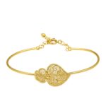Pulseira escrava filigrana em ouro