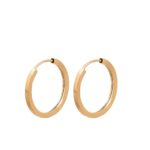 Argolas em ouro de 19,2kl - 14mm