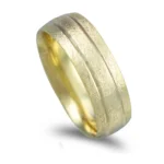 Aliança ouro verde - 6mm de largura