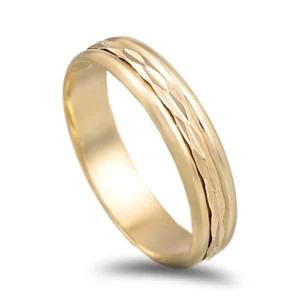 Aliança ouro de 9kl - 4mm