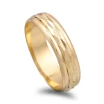 Aliança ouro amarelo de 9kl - 5mm