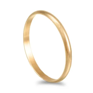Aliança ouro amarelo - Meia Cana Alta 1,8mm