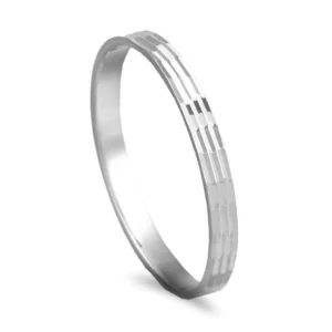 Aliança ouro branco 19,2kl - 2mm