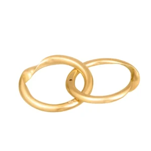 Aliança em ouro branco com pedras - 5mm