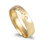 ALIANÇA OURO AMARELO COM 5MM DE LAGURA