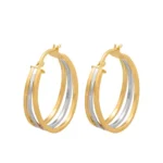 Argolas ouro tricolor ocas