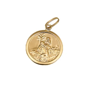 Medalha S. Cristovão em ouro - 16mm