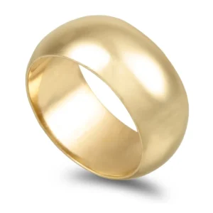 Aliança ouro amarelo - Meia Cana Média 10,0mm
