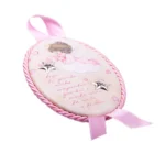 Medalha De Berço Cor-de-Rosa Anjo Da Guarda