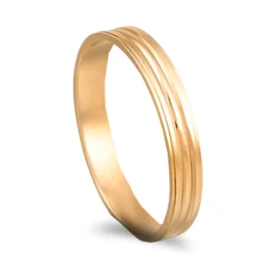 Aliança ouro amarelo - 3mm