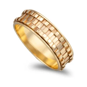 Aliança Em Ouro Amarelo Com 7mm De Largura