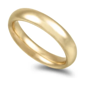 Aliança ouro amarelo – Amêndoa 5,0mm
