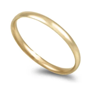 Aliança ouro amarelo – Amêndoa 2,5mm