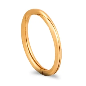 Aliança de abrir em ouro amarelo - 2mm