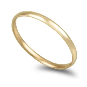 Aliança ouro amarelo – Amêndoa 2,0mm