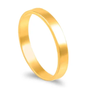 Anilha em ouro franco de 19,2kl - 3mm de largura