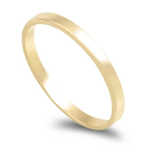 Aliança ouro amarelo – Anilha 2mm
