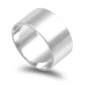 Aliança ouro branco – Anilha 10mm
