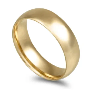 Aliança ouro amarelo – Amêndoa Leve 6mm