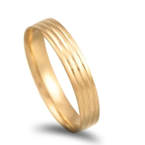 Aliança ouro amarelo - 4mm