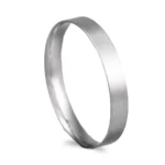 Aliança ouro branco com acabamento acetinado - 3mm