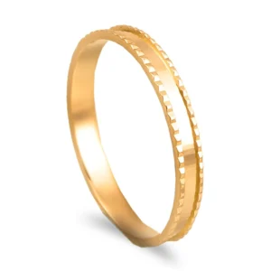 Aliança ouro amarelo 19,2kl - 2mm