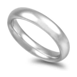 Aliança ouro branco – Amêndoa 5,0mm