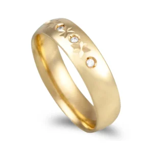 ALIANÇA OURO AMARELO COM 5MM DE LAGURA
