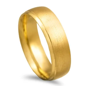 Aliança ouro amarelo - 6mm