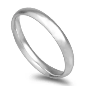 Aliança ouro branco – Amêndoa Leve 3mm