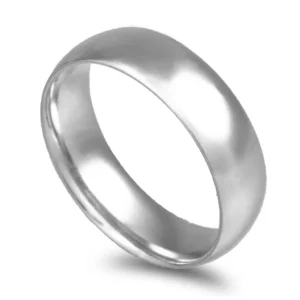 Aliança ouro branco – Amêndoa Leve 6mm