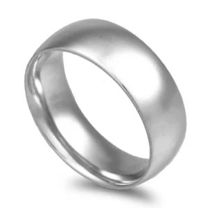 Aliança ouro branco – Amêndoa Leve 7mm