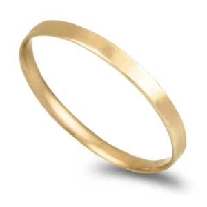 Aliança ouro amarelo – Anilha amendoada 2,0mm