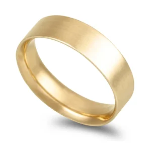 Aliança ouro amarelo – Anilha amendoada 5,5mm