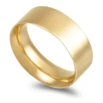 Aliança ouro amarelo – Anilha amendoada 7,0mm