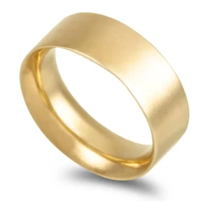 Aliança ouro amarelo – Anilha amendoada 7,0mm