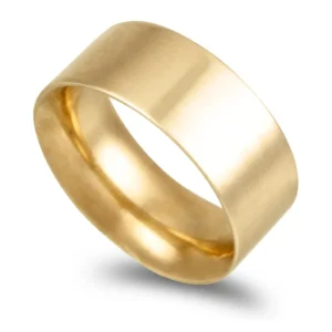 Aliança ouro amarelo – Anilha amendoada 9,0mm