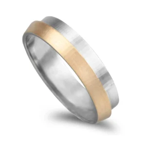 ALIANÇA EM OURO BICOLOR DE 19,2KL
