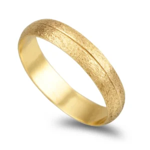 Aliança Ouro 19,2KL Com 4mm De Largura