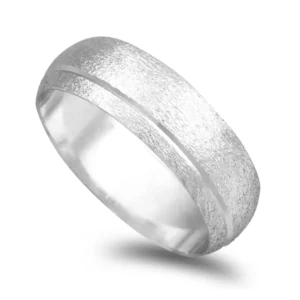 Aliança Ouro Branco 19,2KL Com 4mm De Largura