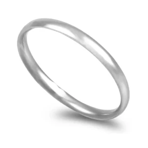 Aliança ouro branco – Amêndoa 2,5mm