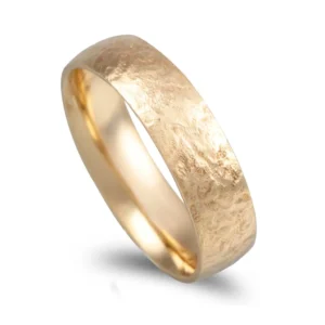 Aliança amendoa 5mm ouro rosa