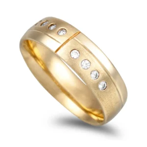 Aliança Ouro Amarelo Com 5mm De Largura
