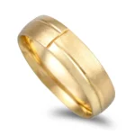 Aliança ouro franco de 19,2kl - 6mm de largura