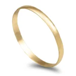 Aliança ouro amarelo - Meia Cana Vistosa Leve 1,8mm