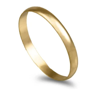 Aliança ouro amarelo - Meia Cana Vistosa Leve 2,2mm
