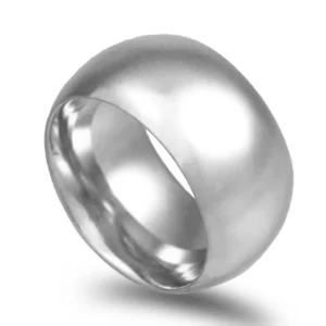 Aliança ouro branco – Amêndoa Leve 12mm