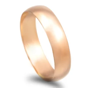 Aliança ouro rosa - 5mm de largura