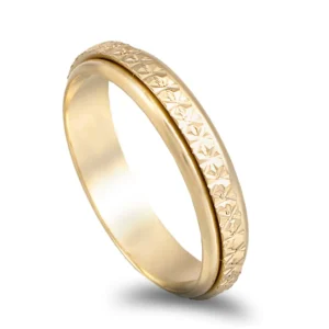 Aliança ouro amarelo 9kl - 4mm