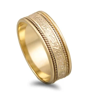 Aliança ouro amarelo de 9kl - 6,5mm